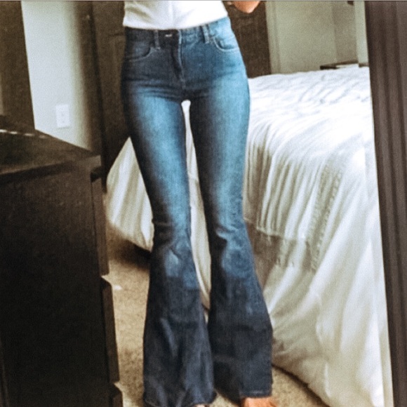 Free People Denim - Free People High Waist Extreme Flare Jeans 25